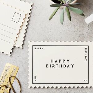 KATIE LEAMON HAPPY BIRTHDAY POSTCARDs (12 ct)